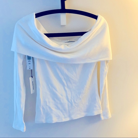 Babaton brand new with tags. White off shoulder. - Picture 1 of 1